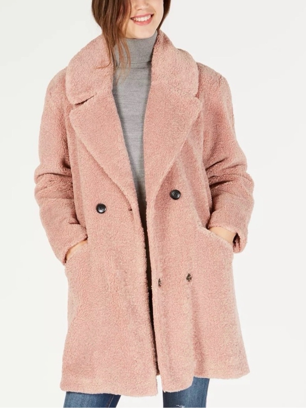 Lucky Brand Faux-Fur Teddy Coat